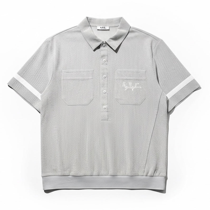 A.P.C.GOLF シアサッカー ポロシャツ – ラウンドコード