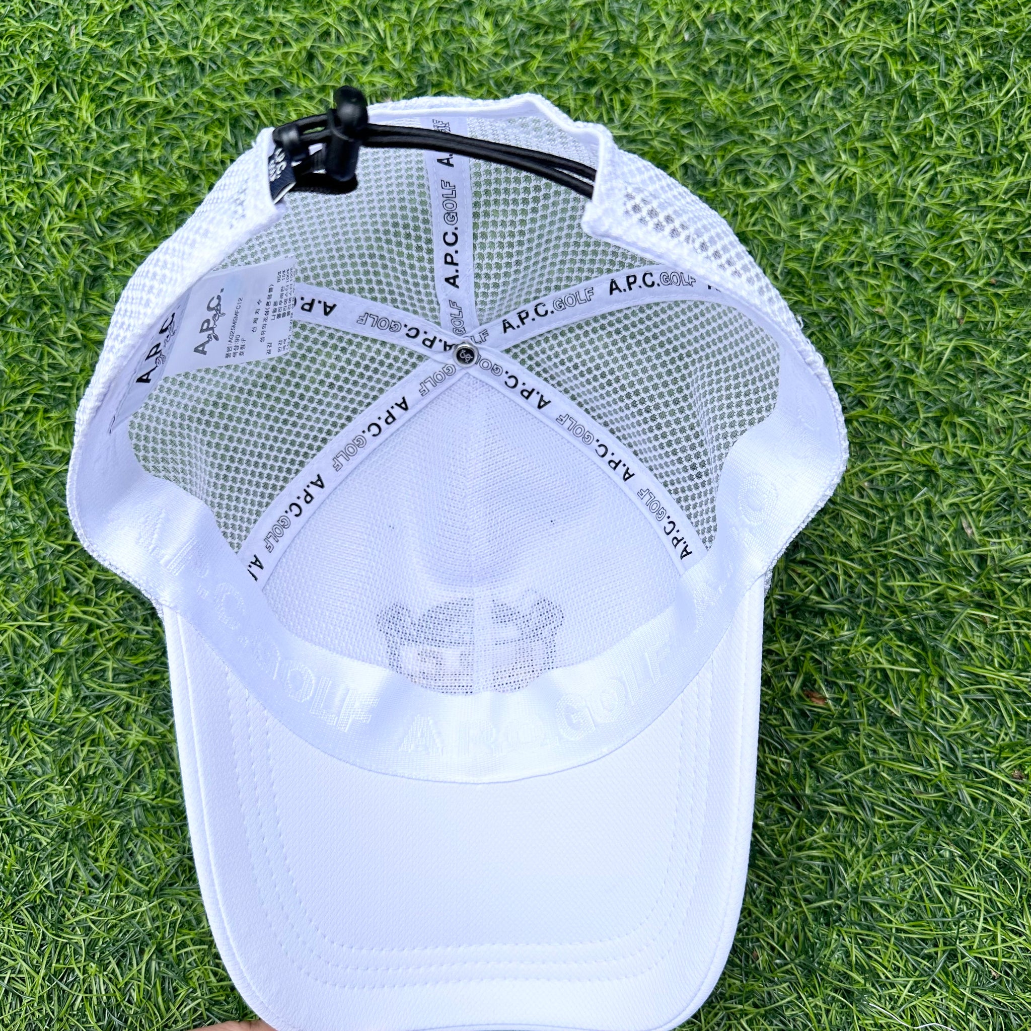A.P.C. ゴルフキャップ ホワイト APC GOLF メッシュキャップ ホワイト – ラウンドコード