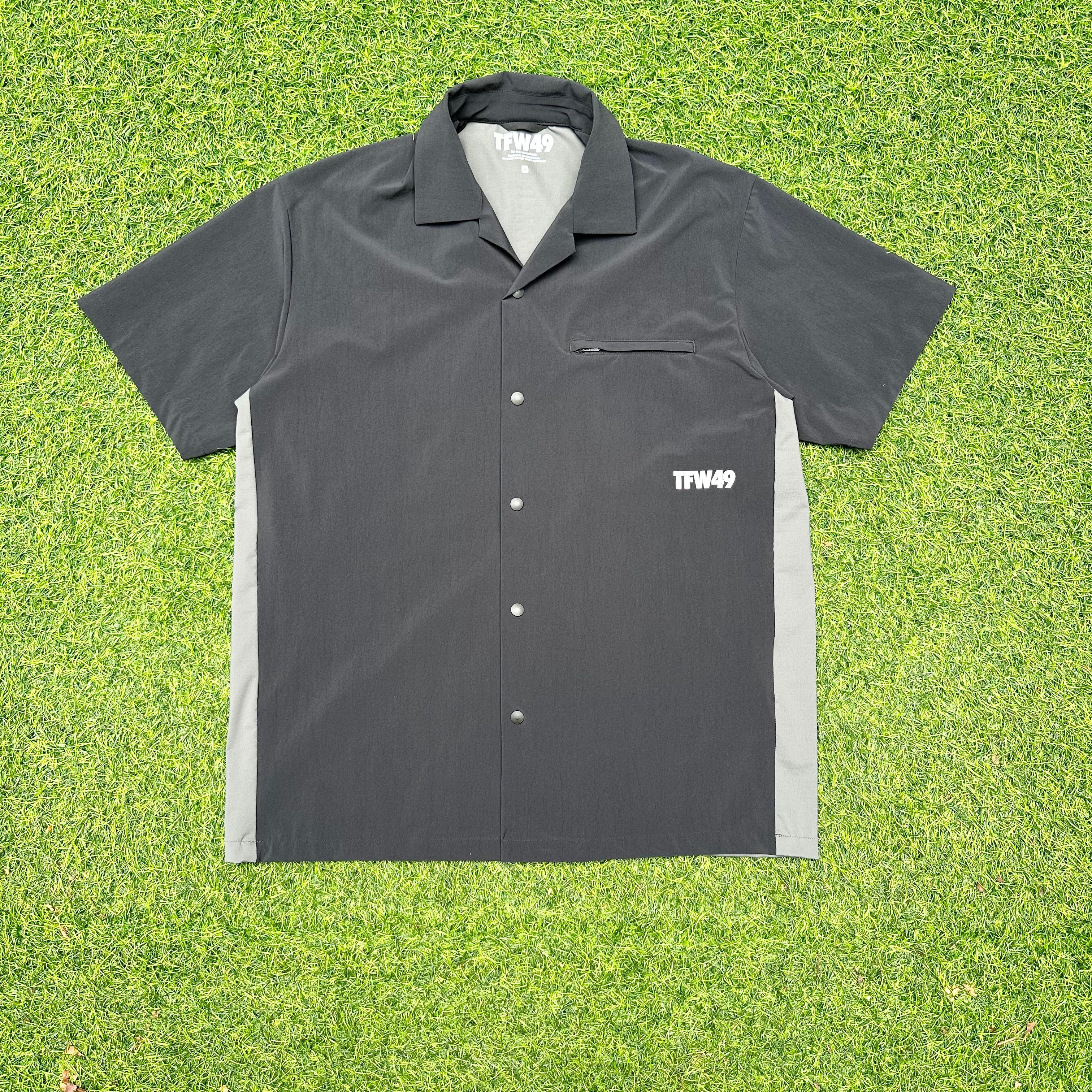 美品 TFW49 CONBINATION OPEN COLLAR SHIRTS TFW49 CONBINATION OPEN COLLAR SHIRTS BK – ラウンドコード