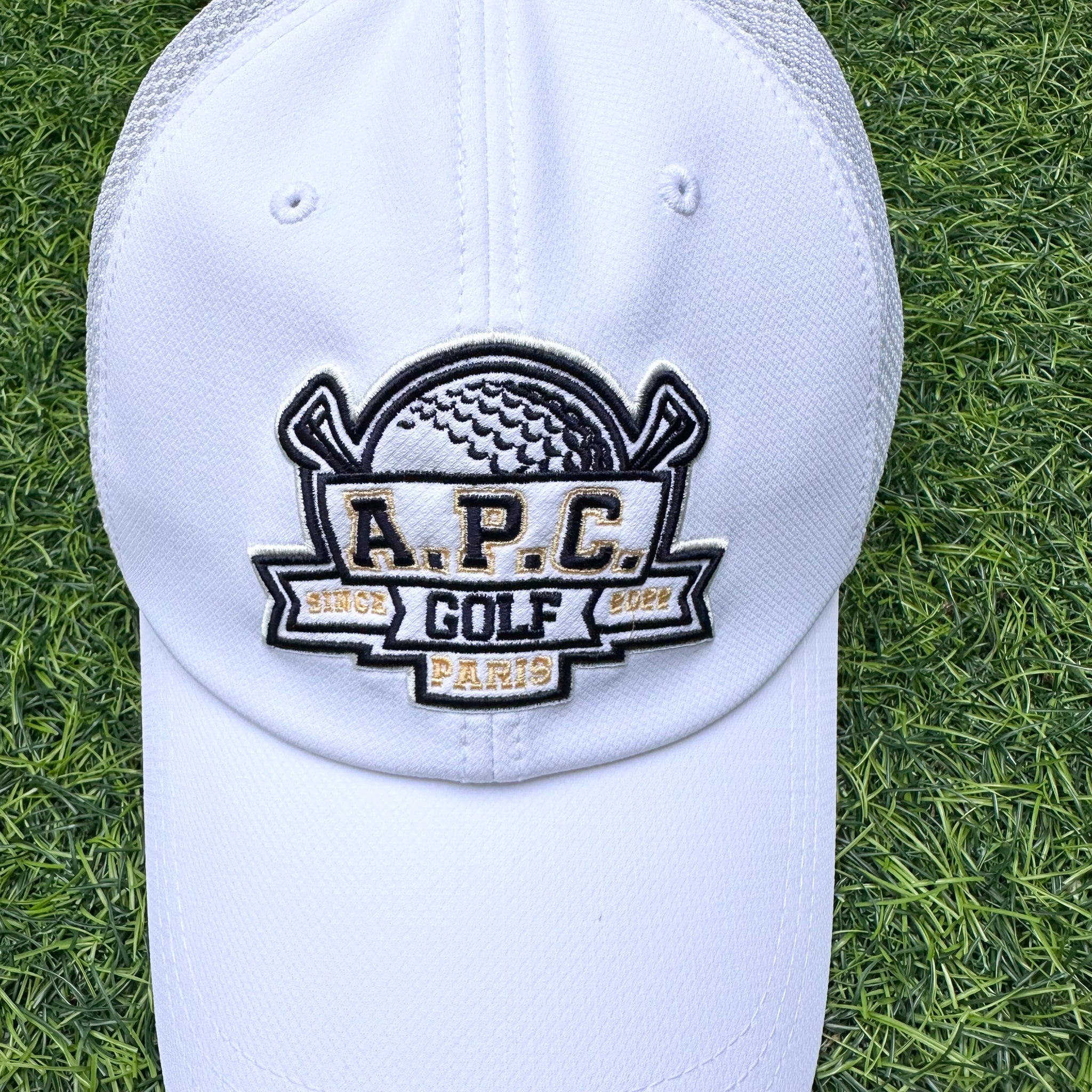 A.P.C. ゴルフキャップ ホワイト APC GOLF メッシュキャップ ホワイト – ラウンドコード