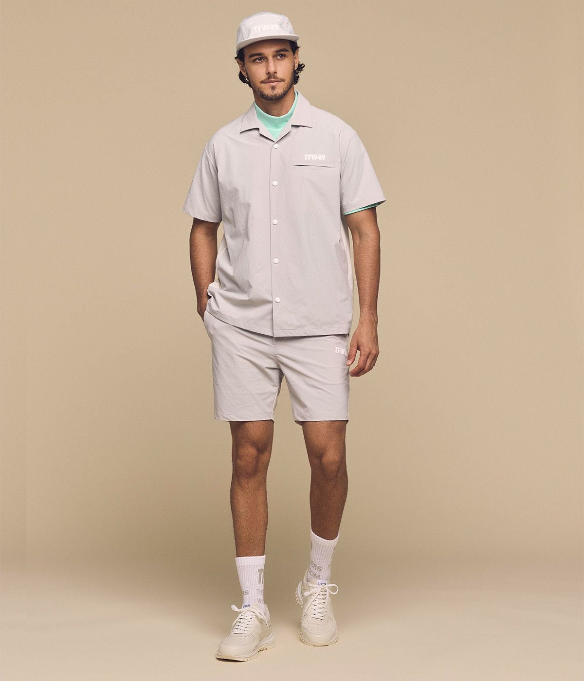 新入荷 OPEN COMBINATION TFW49 COLLAR ラウンドコード – SHIRT メンズウェア