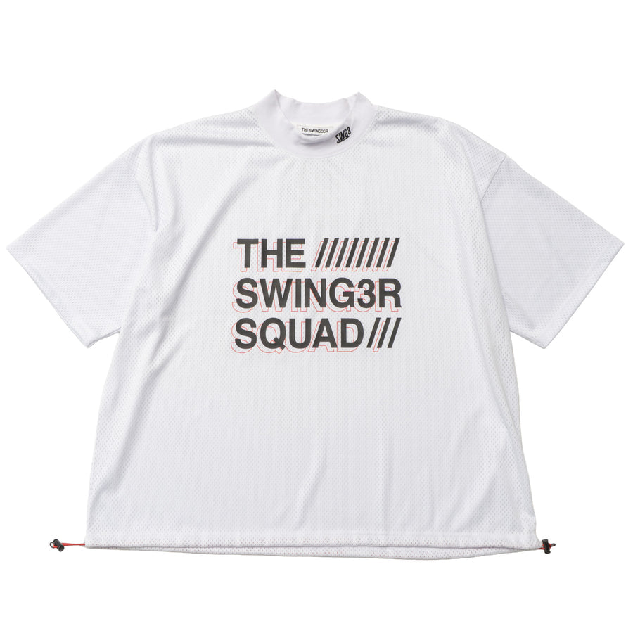 THE SWINGGGR MESH MOCK NECK ホワイト – ラウンドコード