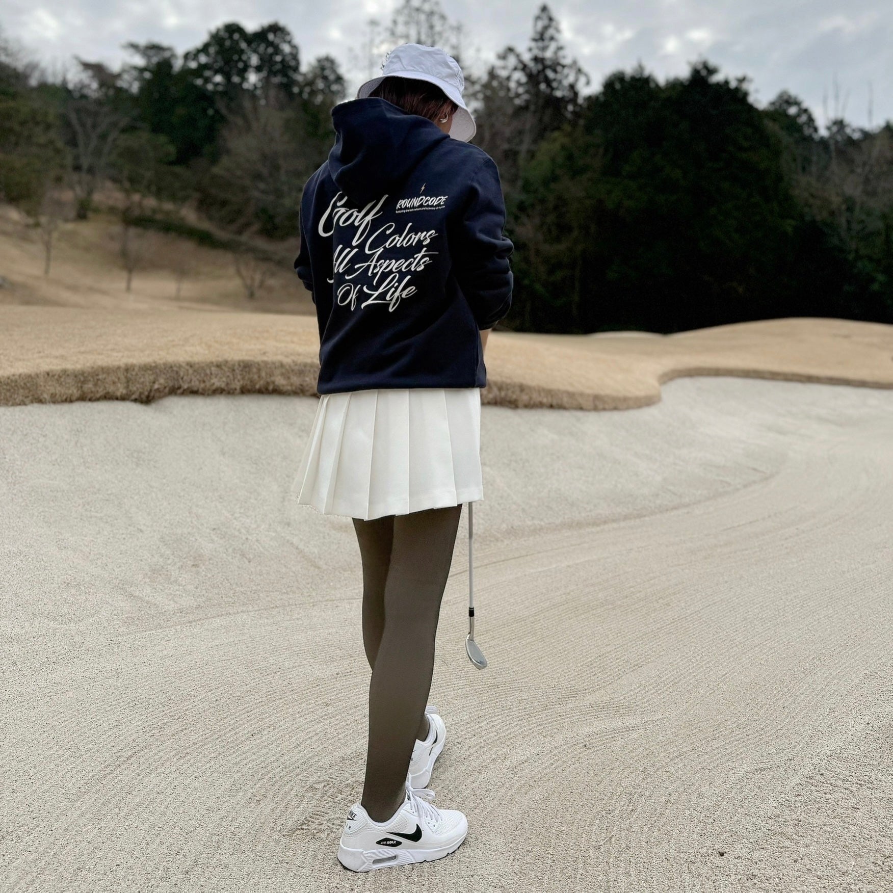 ROUNDCODE オリジナルナイロンブルゾン ブルー