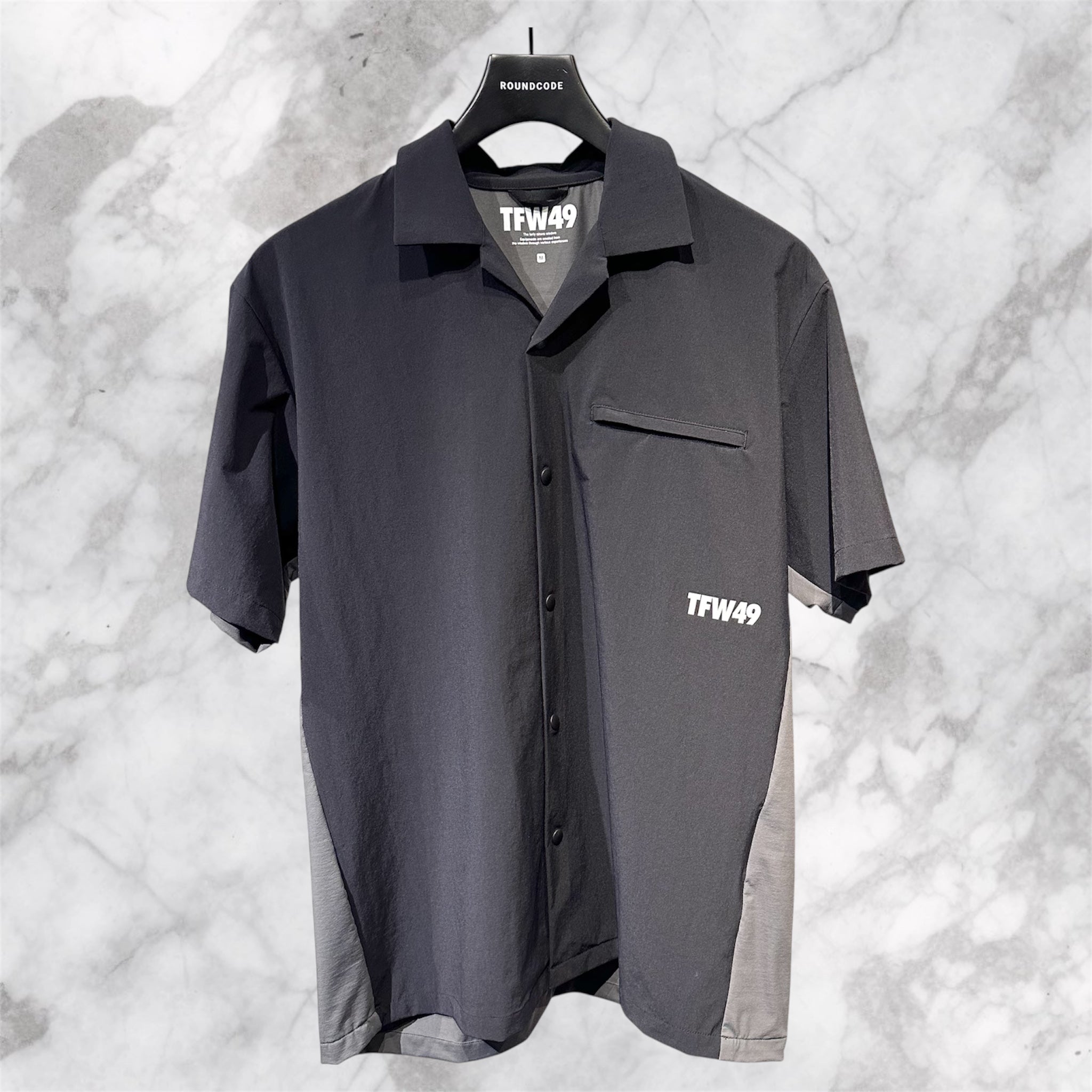 TFW49×MTV OPEN COLLAR SHIRT 新品未使用 サイズ:M メンズウェア TFW49 COMBINATION OPEN COLLAR SHIRT COMBINATION